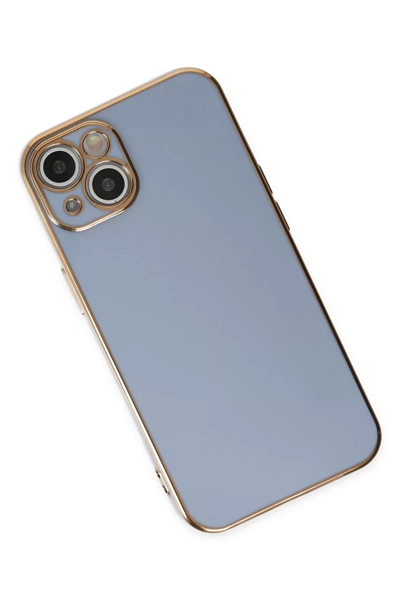 Apple iPhone 14 Kılıf Volet Silikon - Mavi