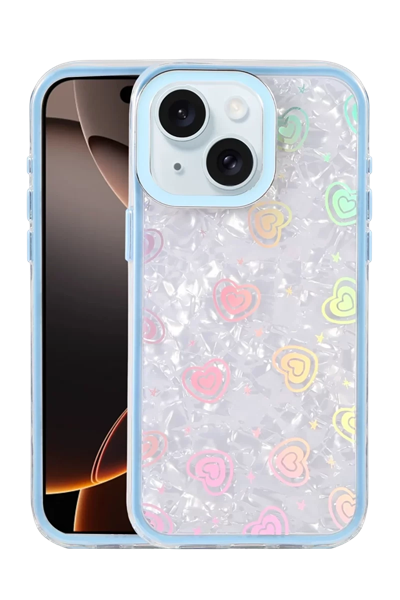 Apple iPhone 14 Lumi Desenli Kapak - Mavi