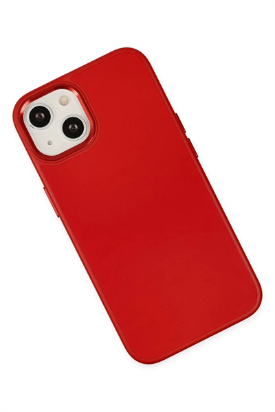 Apple iPhone 14 Plus Kılıf Asya Deri Silikon - Kırmızı