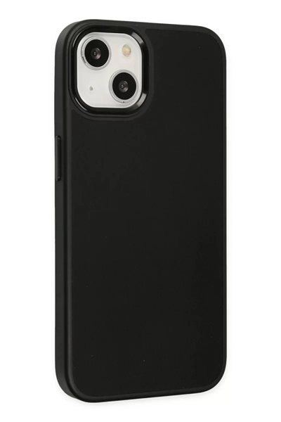 Apple iPhone 14 Plus Kılıf Asya Deri Silikon - Siyah