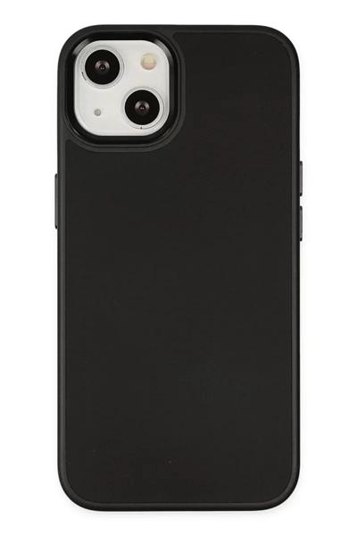 Apple iPhone 14 Plus Kılıf Asya Deri Silikon - Siyah