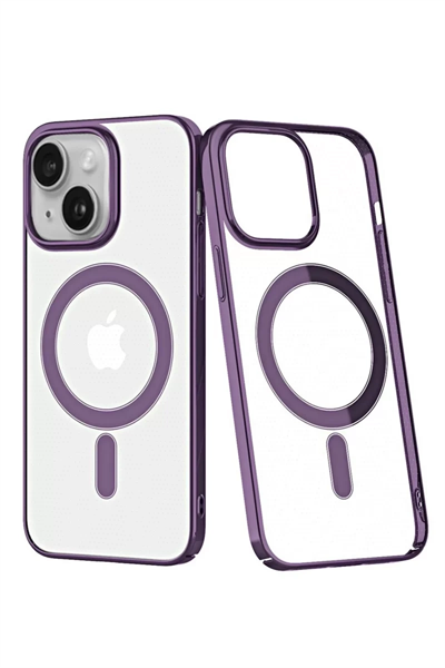Apple iPhone 14 Plus Kılıf Element Magneticsafe Sert Kapak - Mor