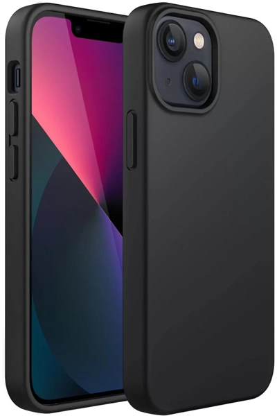 Apple iPhone 14 Plus Kılıf First Silikon - Siyah
