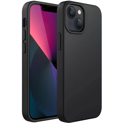 Apple iPhone 14 Plus Kılıf First Silikon - Siyah