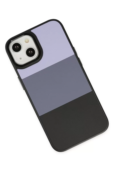 Apple iPhone 14 Plus Kılıf King Kapak - Lila-Siyah