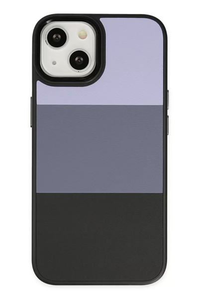 Apple iPhone 14 Plus Kılıf King Kapak - Lila-Siyah