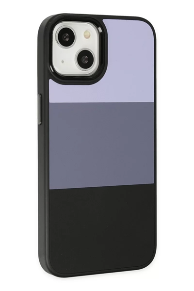 Apple iPhone 14 Plus Kılıf King Kapak - Lila-Siyah