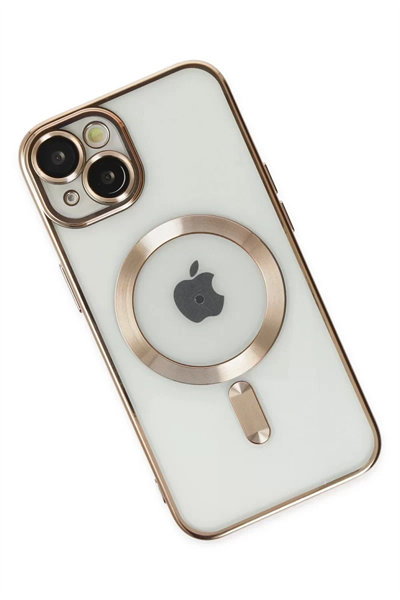 Apple iPhone 14 Plus Kılıf Kross Magneticsafe Kapak - Gold