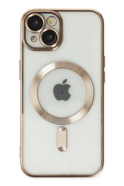Apple iPhone 14 Plus Kılıf Kross Magneticsafe Kapak - Gold