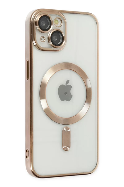 Apple iPhone 14 Plus Kılıf Kross Magneticsafe Kapak - Gold