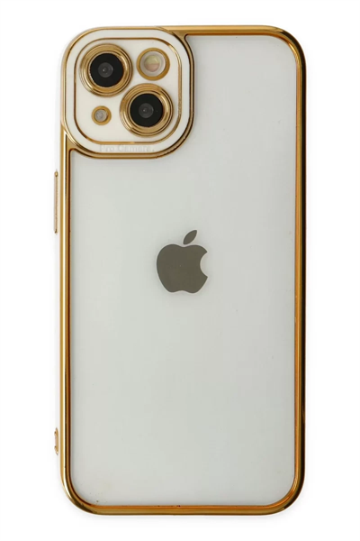 Apple iPhone 14 Plus Kılıf Liva Lens Silikon - Beyaz
