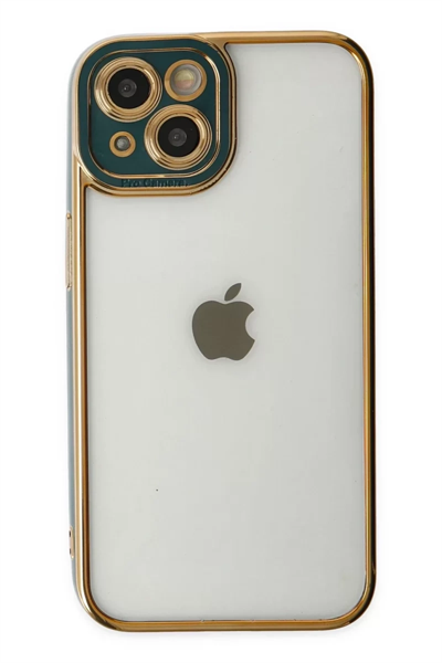 Apple iPhone 14 Plus Kılıf Liva Lens Silikon - Yeşil