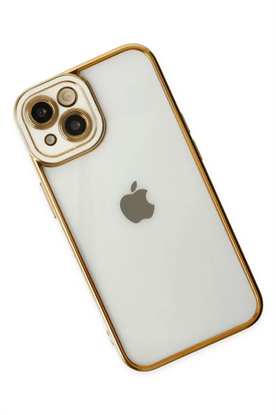 Apple iPhone 14 Plus Kılıf Liva Lens Silikon - Beyaz