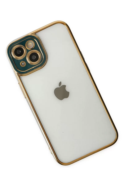 Apple iPhone 14 Plus Kılıf Liva Lens Silikon - Yeşil