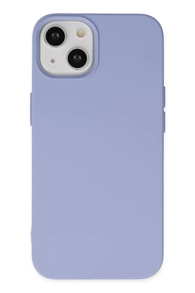 Apple iPhone 14 Plus Kılıf Nano içi Kadife Silikon - Lila