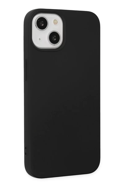 Apple iPhone 14 Plus Kılıf Nano içi Kadife Silikon - Siyah