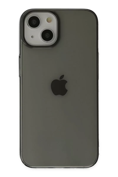 Apple iPhone 14 Plus Kılıf Pc Sert Şeffaf Kapak - Siyah