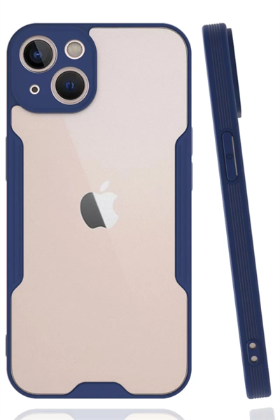 Apple iPhone 14 Plus Kılıf Platin Silikon - Lacivert