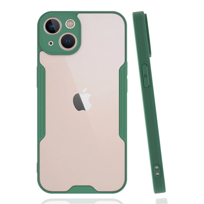 Apple iPhone 14 Plus Kılıf Platin Silikon - Yeşil