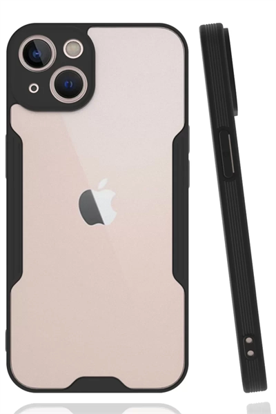 Apple iPhone 14 Plus Kılıf Platin Silikon - Siyah