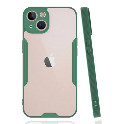 Apple iPhone 14 Plus Kılıf Platin Silikon - Yeşil
