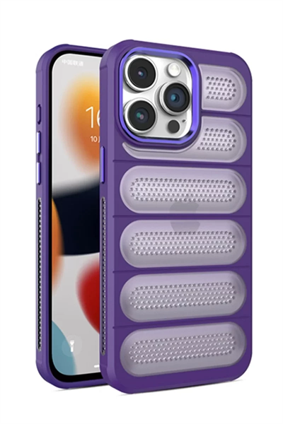 Apple iPhone 14 Pro Kılıf Airmax Silikon Kapak - Derin Mor