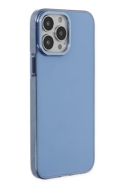 Apple iPhone 14 Pro Kılıf Anka PC Sert Metal Kapak - Mavi