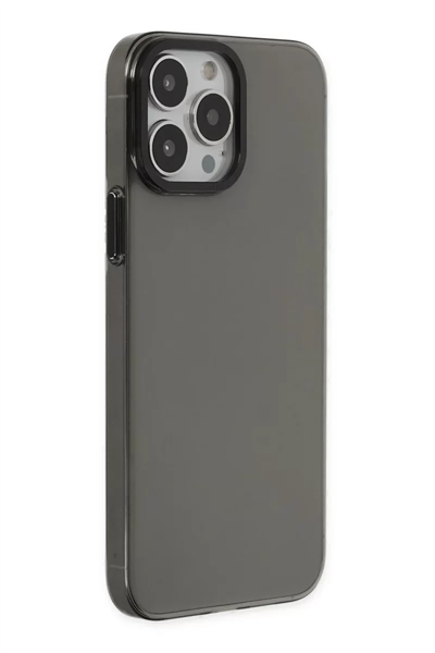 Apple iPhone 14 Pro Kılıf Anka PC Sert Metal Kapak - Siyah