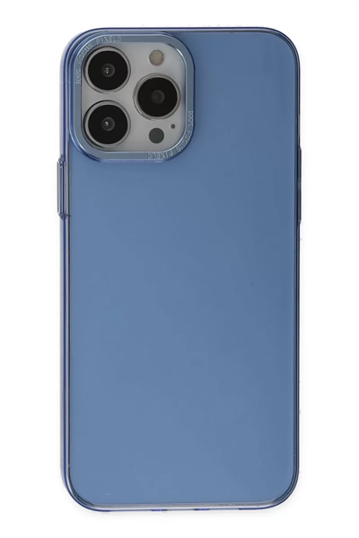 Apple iPhone 14 Pro Kılıf Anka PC Sert Metal Kapak - Mavi