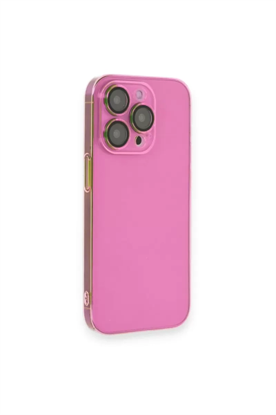 Apple iPhone 14 Pro Kılıf Armada Lensli Kapak - Pembe
