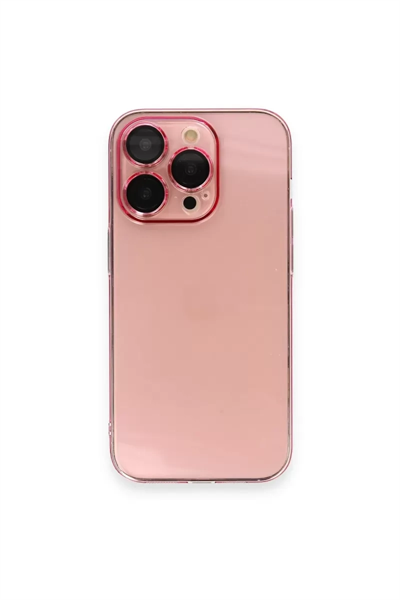 Apple iPhone 14 Pro Kılıf Armada Lensli Kapak - Rose Gold
