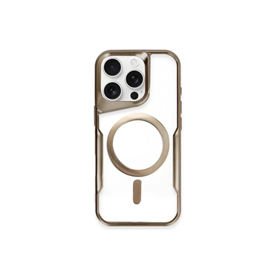 Apple iPhone 14 Pro Kılıf Boyi Magsafe Silikon Kapak - Kahverengi