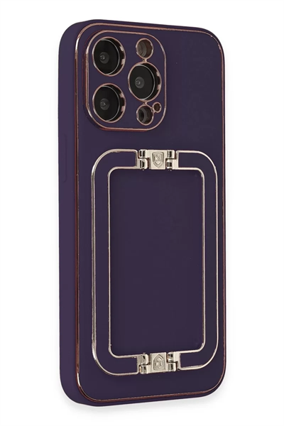 Apple iPhone 14 Pro Kılıf Coco Elit Kapak - Derin Mor