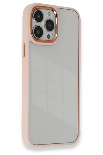Apple iPhone 14 Pro Kılıf Dora Kapak - Pudra