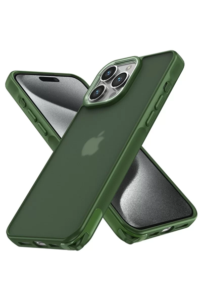 Apple iPhone 14 Pro Kılıf Elegant Kapak - Yeşil