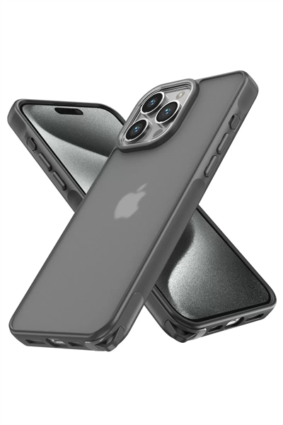Apple iPhone 14 Pro Kılıf Elegant Kapak - Titan Gri