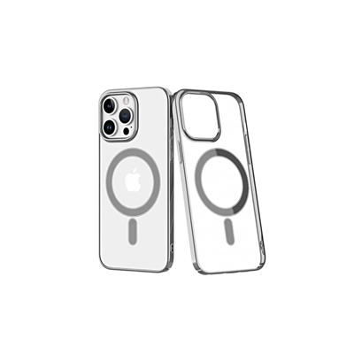 Apple iPhone 14 Pro Kılıf Element Magneticsafe Sert Kapak - Gümüş