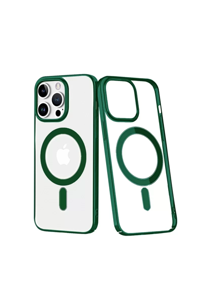 Apple iPhone 14 Pro Kılıf Element Magneticsafe Sert Kapak - Köknar Yeşili