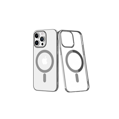 Apple iPhone 14 Pro Kılıf Element Magneticsafe Sert Kapak - Gümüş