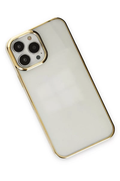 Apple iPhone 14 Pro Kılıf Element Silikon - Gold