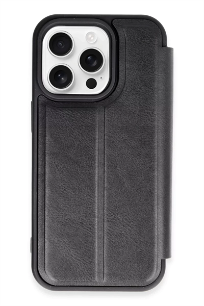 Apple iPhone 14 Pro Kılıf Flip Cover - Siyah