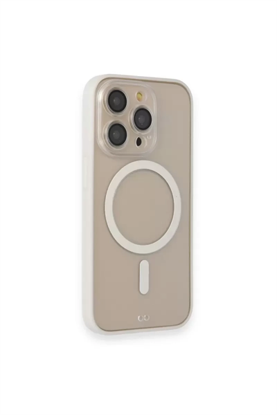 Apple iPhone 14 Pro Kılıf Grand Magneticsafe Kapak - Beyaz