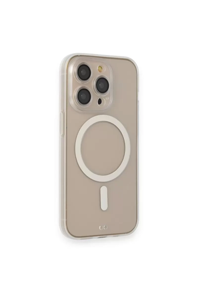 Apple iPhone 14 Pro Kılıf Grand Magneticsafe Kapak - Şeffaf