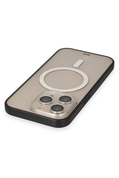 Apple iPhone 14 Pro Kılıf Grand Magneticsafe Kapak - Siyah