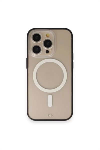 Apple iPhone 14 Pro Kılıf Grand Magneticsafe Kapak - Siyah