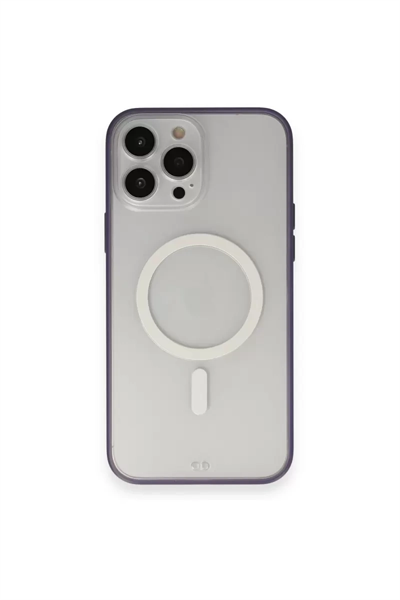 Apple iPhone 14 Pro Kılıf Grand Magneticsafe Kapak - Mor