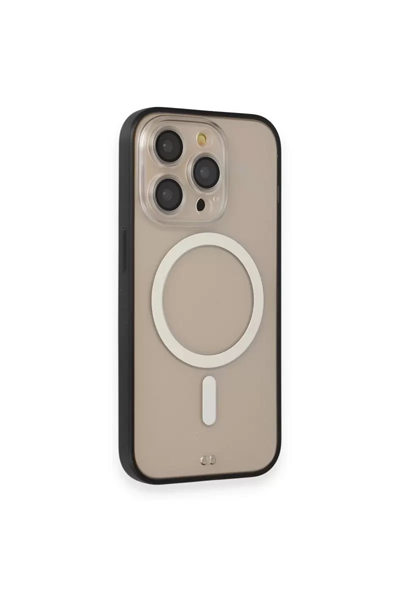 Apple iPhone 14 Pro Kılıf Grand Magneticsafe Kapak - Siyah