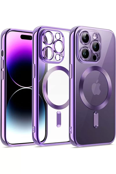 Apple iPhone 14 Pro Kılıf Kross Magneticsafe Kapak - Mor