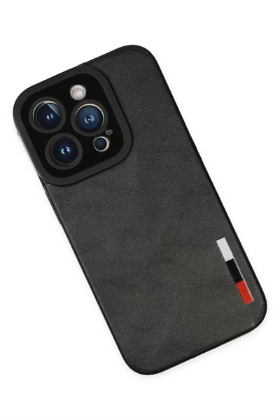Apple iPhone 14 Pro Kılıf Loop Deri Silikon - Siyah