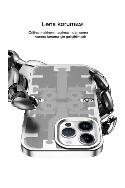 Apple iPhone 14 Pro Kılıf Mekanik Bumper Kapak - Yeşil